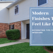 modern finishes home décor